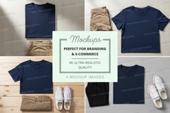 T-shirt mockup with outfits Product Image 1