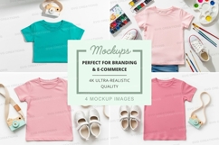 Children's t-shirt mockup with accessories Product Image 1