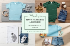Baby clothing and accessories mockup Product Image 1