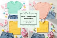 Easter themed t-shirt mockup set Product Image 1