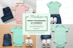 Baby clothing and accessories mockup Product Image 1