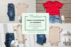 Baby clothing mockup set Product Image 1