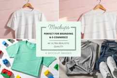 T-shirt mockup with various styles and colors Product Image 1