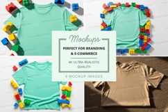T-shirt mockup with lego blocks Product Image 1