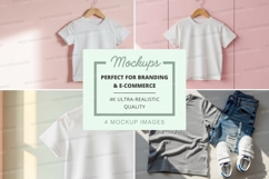 T-shirt mockup with various styles and colors Product Image 1