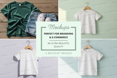 T-shirt mockup with shorts and sneakers Product Image 1