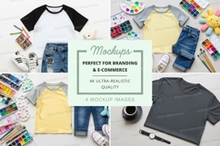 T-shirt mockup with art supplies Product Image 1