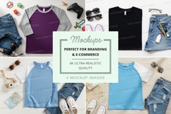 T-shirt mockup with accessories Product Image 1