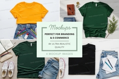 T-shirt mockup with accessories Product Image 1