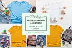 T-shirt mockup with accessories Product Image 1