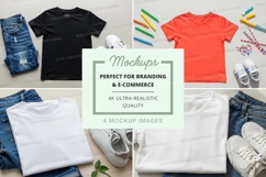 T-shirt mockup with accessories Product Image 1