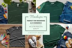 T-shirt mockup with various accessories Product Image 1