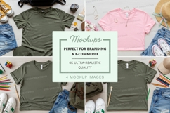 T-shirt mockup with various items Product Image 1