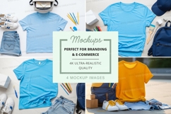 T-shirt mockup with accessories Product Image 1