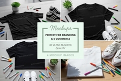 T-shirt mockup with art supplies Product Image 1