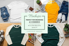 T-shirt and baseball tee mockup collection Product Image 1