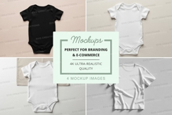 Set of baby bodysuit and t-shirt mockups Product Image 1