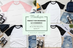 Baseball tee mockup with accessories Product Image 1