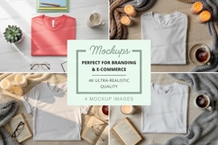 T-shirt mockup with decorative elements Product Image 1