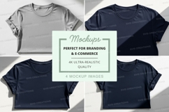 Blank t-shirt mockup on mannequin neutral background Product Image 1