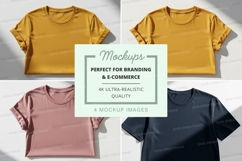 Minimalist t-shirt mockups on mannequin display set Product Image 1