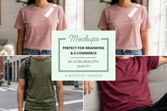 Fashion mockup t-shirt display urban casual style Product Image 1