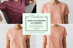 Blank t-shirt mockup on mannequin minimalist display Product Image 1