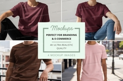 Man sitting on chair mockup casual urban lifestyle Product Image 1