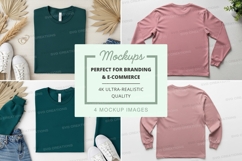 Minimalist clothing mockup set on white background Product Image 1