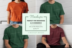 T-shirt mockup set on mannequin display white background Product Image 1