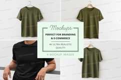 Blank t-shirt mockup on hanger minimal design Product Image 1