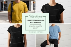 Blank t-shirt mockup set on white background Product Image 1