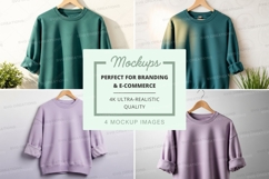 Women's t-shirt mockup set on hanger minimal background Product Image 1