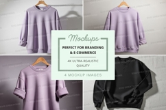 Minimalist clothing mockup set on hanger grey neutral Product Image 1