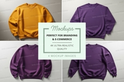 Minimalist hoodie mockup set on gray background Product Image 1