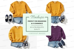 Casual clothing mockup set on white background Product Image 1