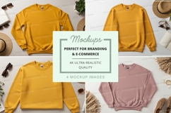 Women's oversized sweater mockup flat lay minimalist Product Image 1