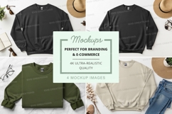 Casual clothing mockup set with hats and accessories flat la Product Image 1