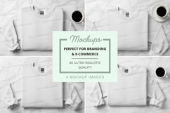 White t-shirt mockup on hanger minimal design studio Product Image 1