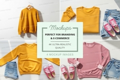Casual clothing mockup set on white background Product Image 1