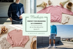 Clothing mockup set on mannequin and model outdoor lifestyle Product Image 1