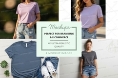 T-shirt mockup branding ultra realistic flat lay displaymock Product Image 1