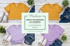 T-shirt mockups branding ultra realistic display set Product Image 1