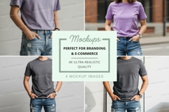 T-shirt mockup branding e-commerce ultra realistic display Product Image 1