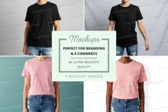 T-shirt mockup branding e-commerce ultra realistic display Product Image 1