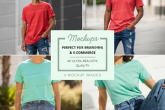T-shirt mockup branding e-commerce ultra realistic display Product Image 1