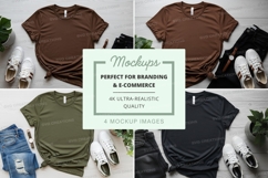 Realistic t-shirt mockups for branding ultra clear display Product Image 1