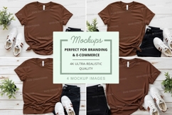 Realistic t-shirt mockups for branding ultra clear display Product Image 1