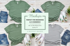 Green t-shirt mockup branding ultra realistic display Product Image 1