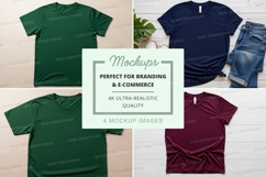 Realistic t-shirt mockups for branding and e-commerce displa Product Image 1
